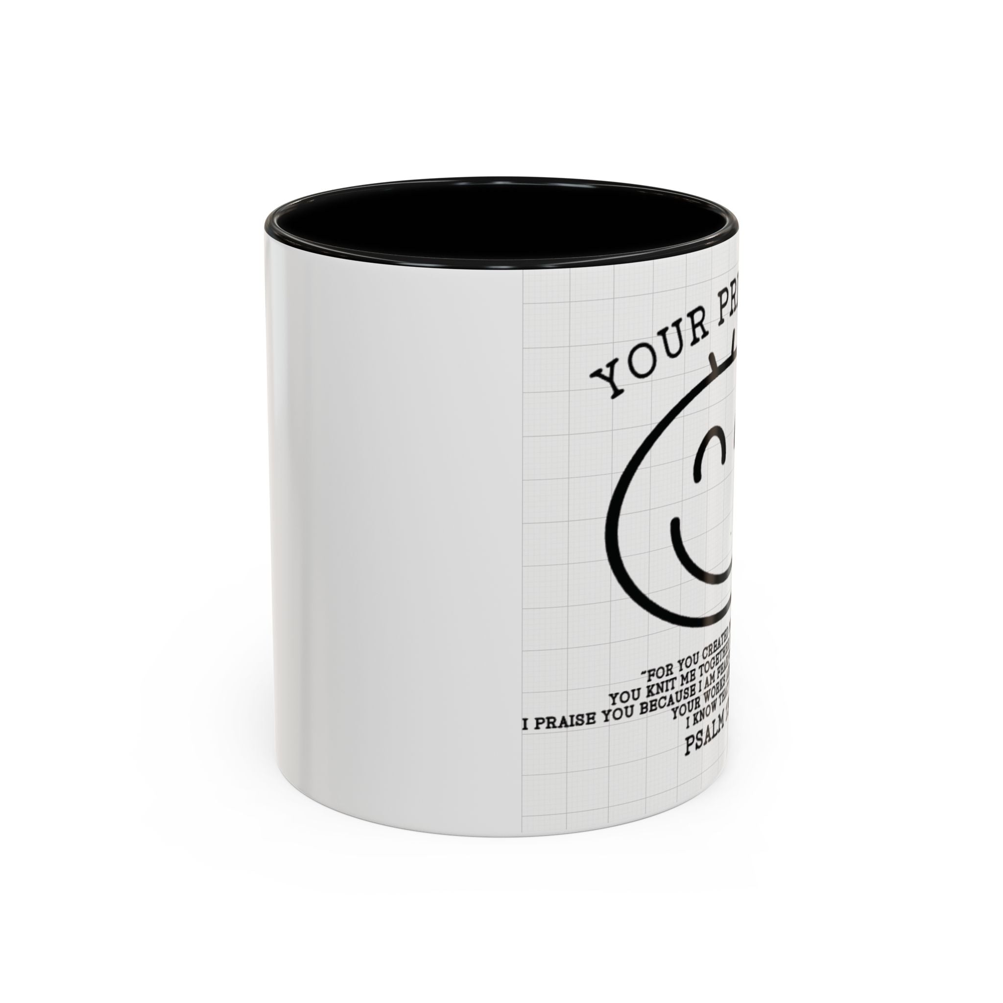 Psalm 139 Christian Coffee Mug — Faith Gift for Women, Scripture Ceramic Cup (11oz/15oz)