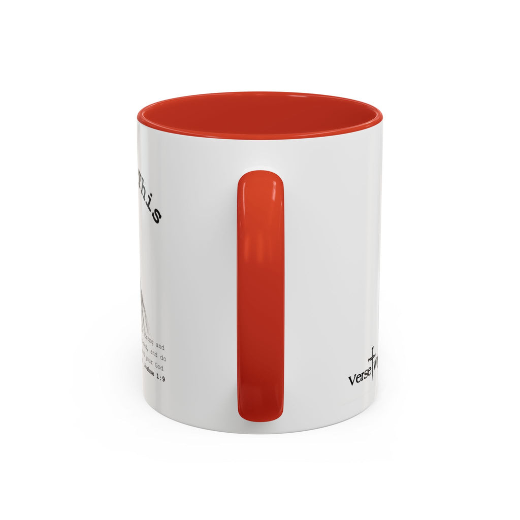 You Got This Lioness Accent Mug — Christian Gift for Her, Joshua 1:9 Faith Coffee Cup (11oz/15oz)