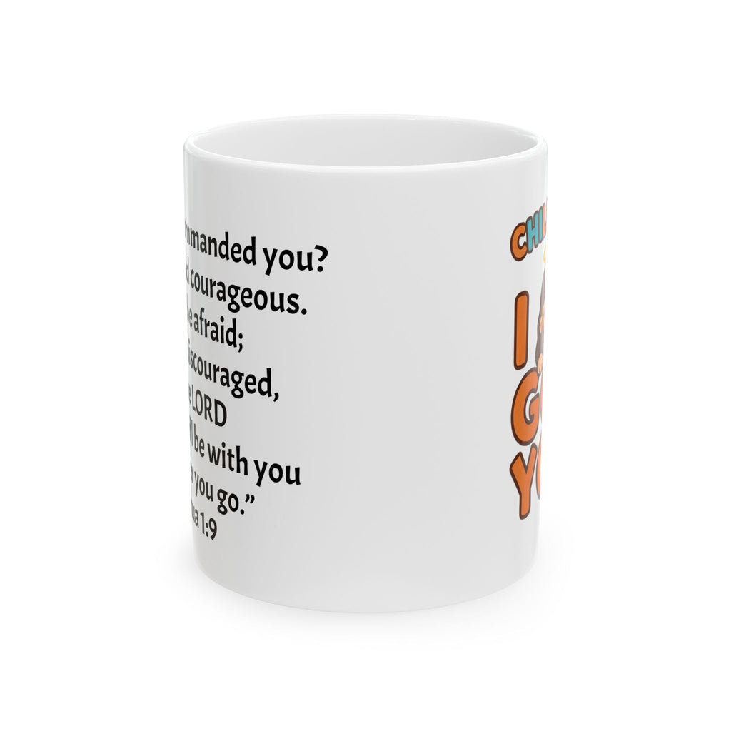 Be Strong and Courageous Faith Mug — Christian Gift, Joshua 1:9 Scripture Coffee Cup (11oz/15oz)