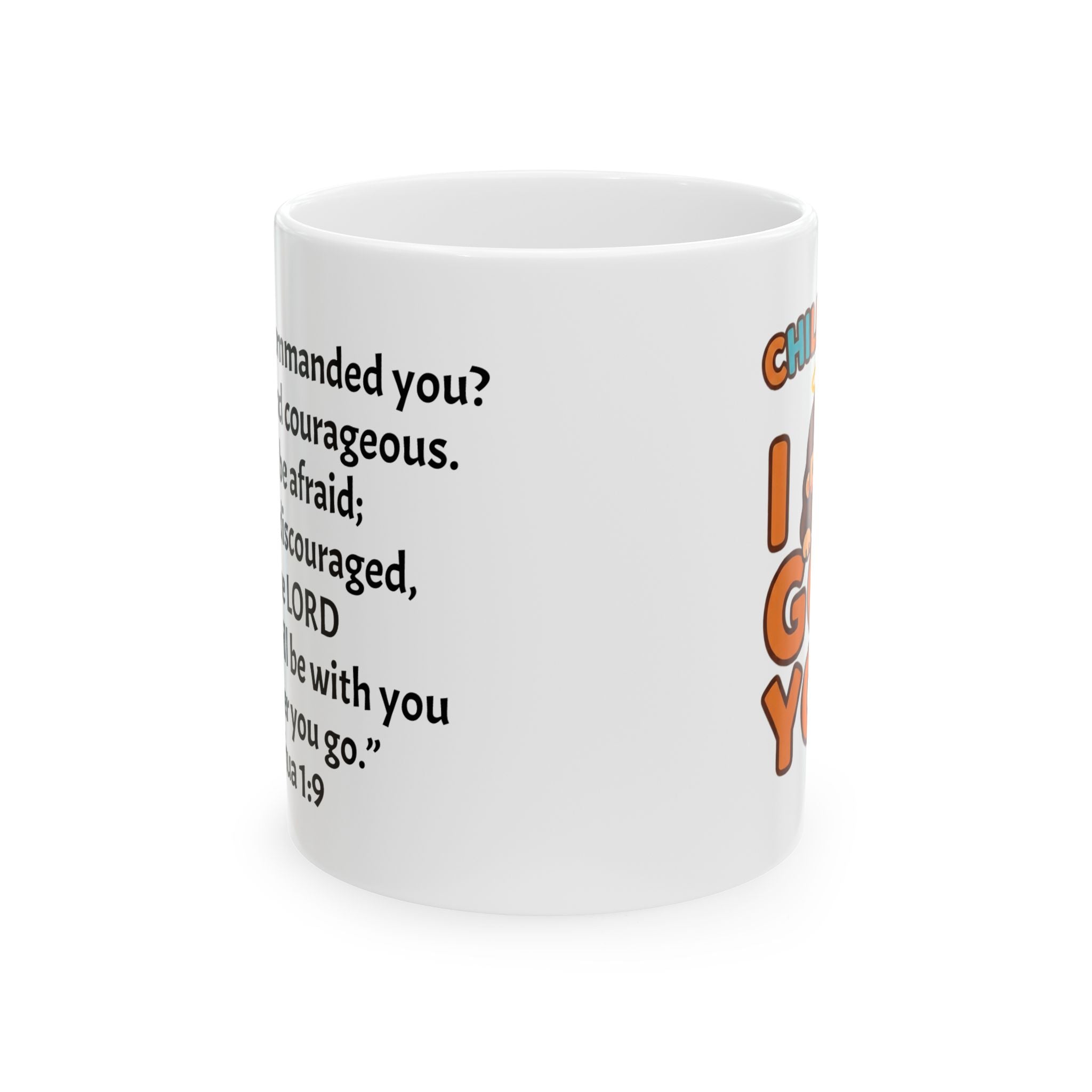 Be Strong and Courageous Faith Mug — Christian Gift, Joshua 1:9 Scripture Coffee Cup (11oz/15oz)