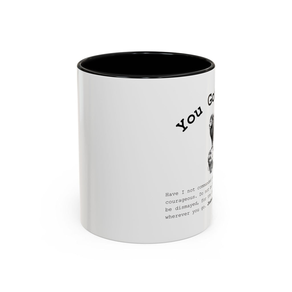 You Got This Lion Accent Mug — Christian Faith Gift, Joshua 1:9 Scripture Mug (11oz/15oz)