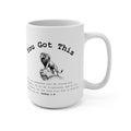 You Got This Lion Mug — Joshua 1:9 Christian Gift for Him, Scripture Coffee Cup (15oz)