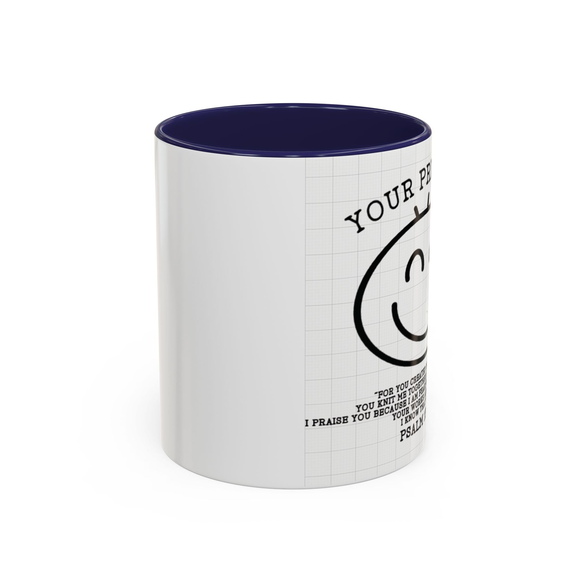 Psalm 139 Christian Coffee Mug — Faith Gift for Women, Scripture Ceramic Cup (11oz/15oz)