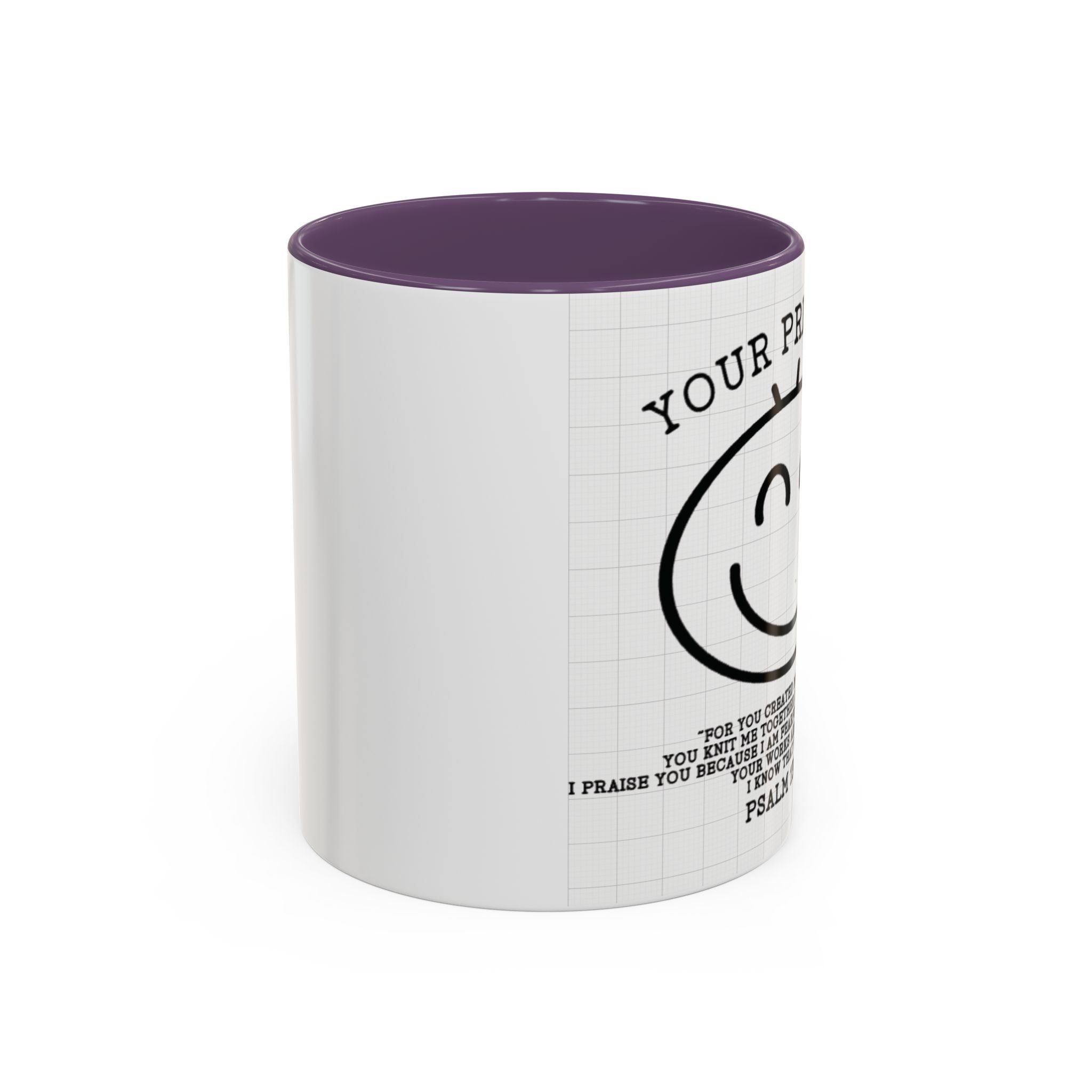 Psalm 139 Christian Coffee Mug — Faith Gift for Women, Scripture Ceramic Cup (11oz/15oz)