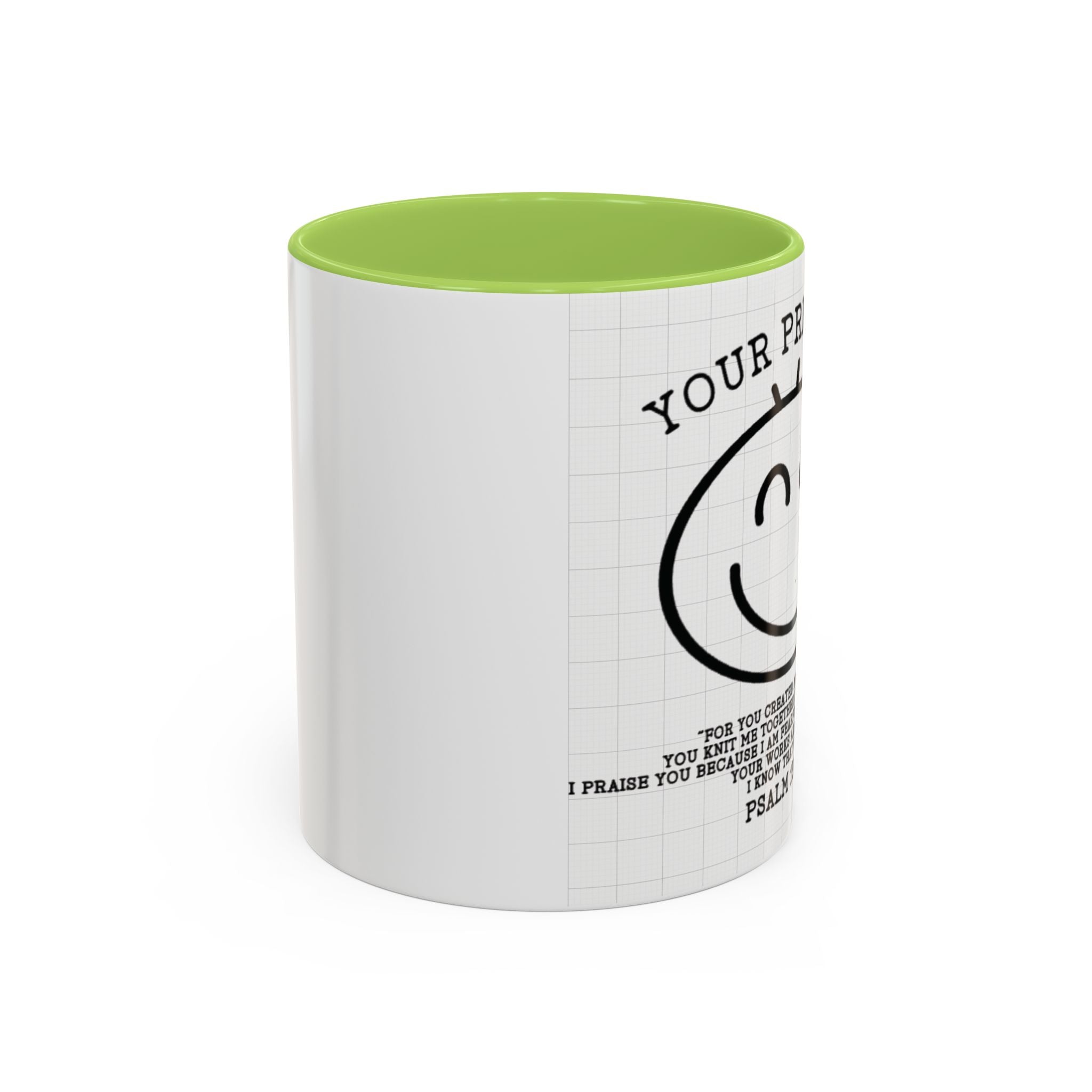 Psalm 139 Christian Coffee Mug — Faith Gift for Women, Scripture Ceramic Cup (11oz/15oz)