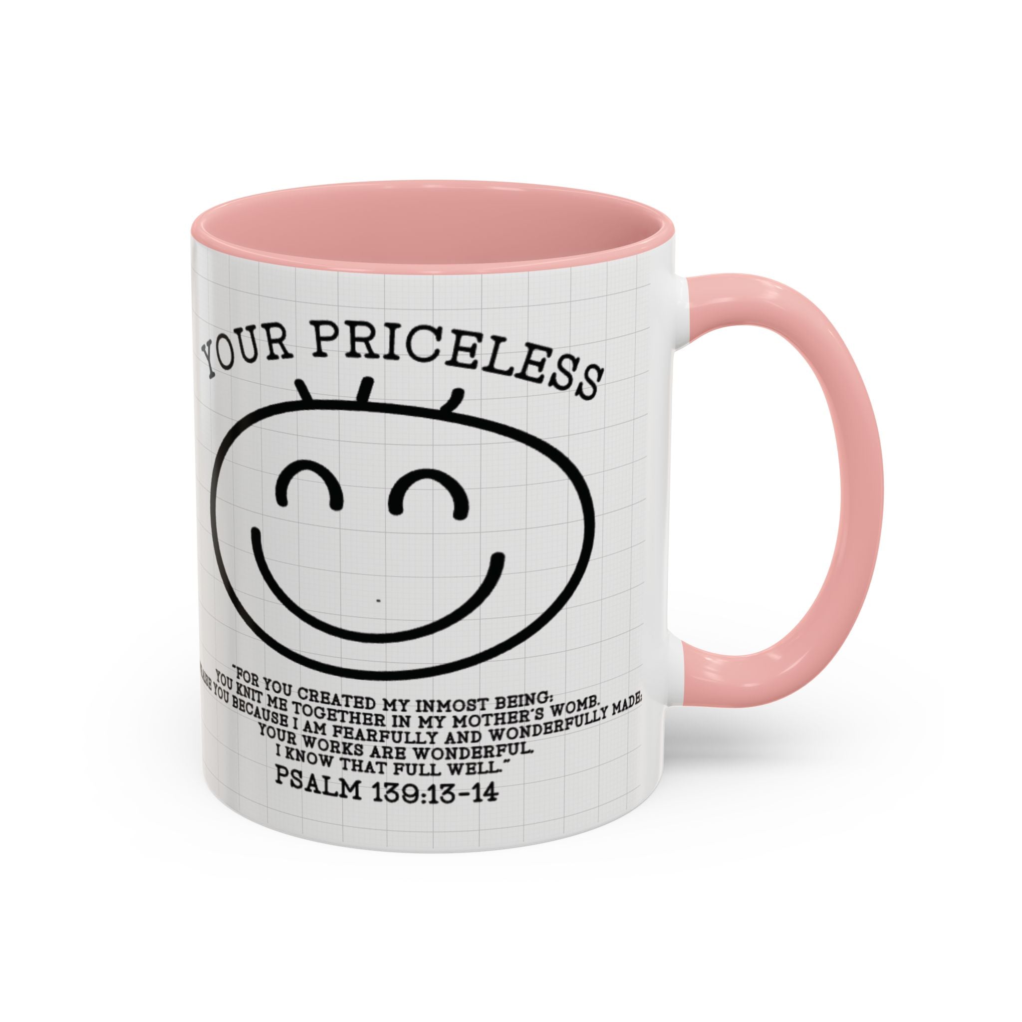 Psalm 139 Christian Coffee Mug — Faith Gift for Women, Scripture Ceramic Cup (11oz/15oz)