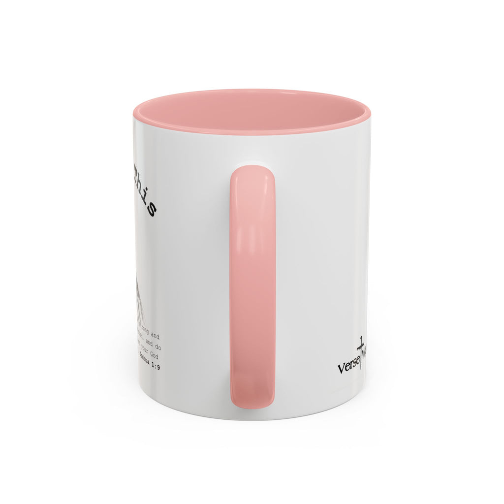 You Got This Lioness Accent Mug — Christian Gift for Her, Joshua 1:9 Faith Coffee Cup (11oz/15oz)