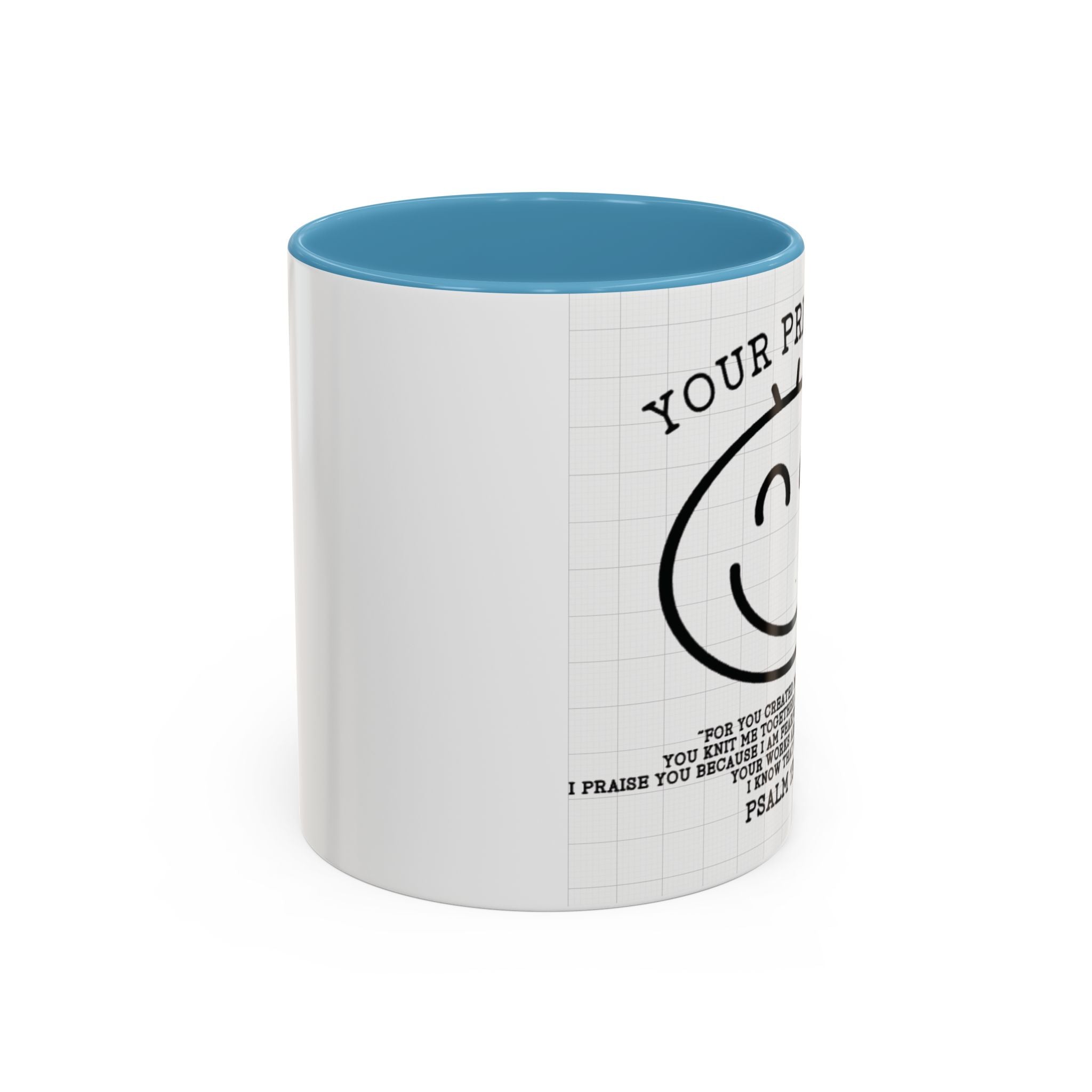 Psalm 139 Christian Coffee Mug — Faith Gift for Women, Scripture Ceramic Cup (11oz/15oz)