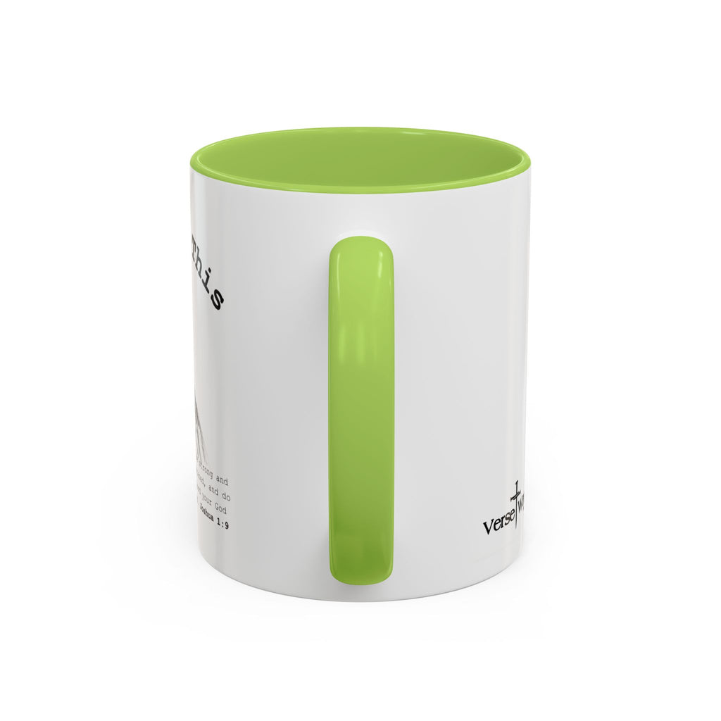 You Got This Lioness Accent Mug — Christian Gift for Her, Joshua 1:9 Faith Coffee Cup (11oz/15oz)