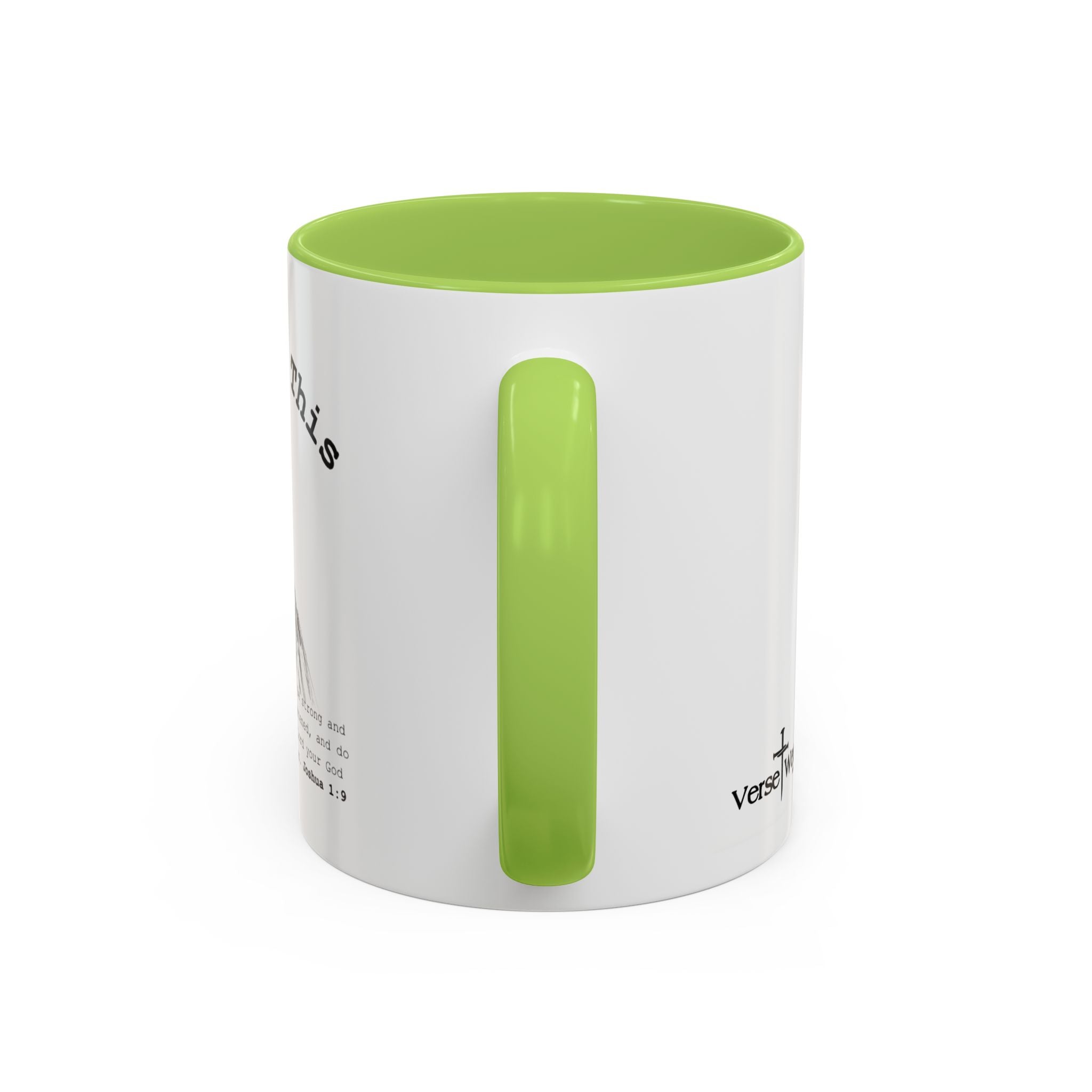 You Got This Lioness Accent Mug — Christian Gift for Her, Joshua 1:9 Faith Coffee Cup (11oz/15oz)