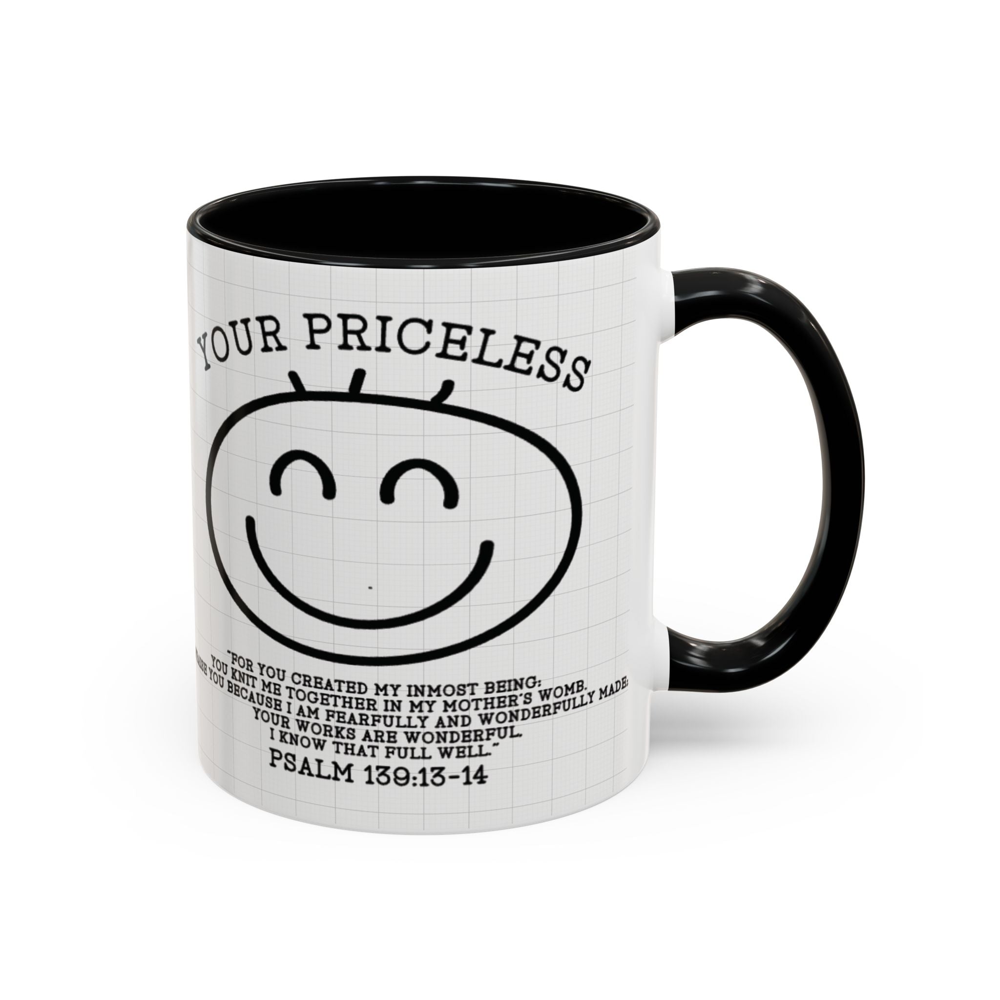 Psalm 139 Christian Coffee Mug — Faith Gift for Women, Scripture Ceramic Cup (11oz/15oz)