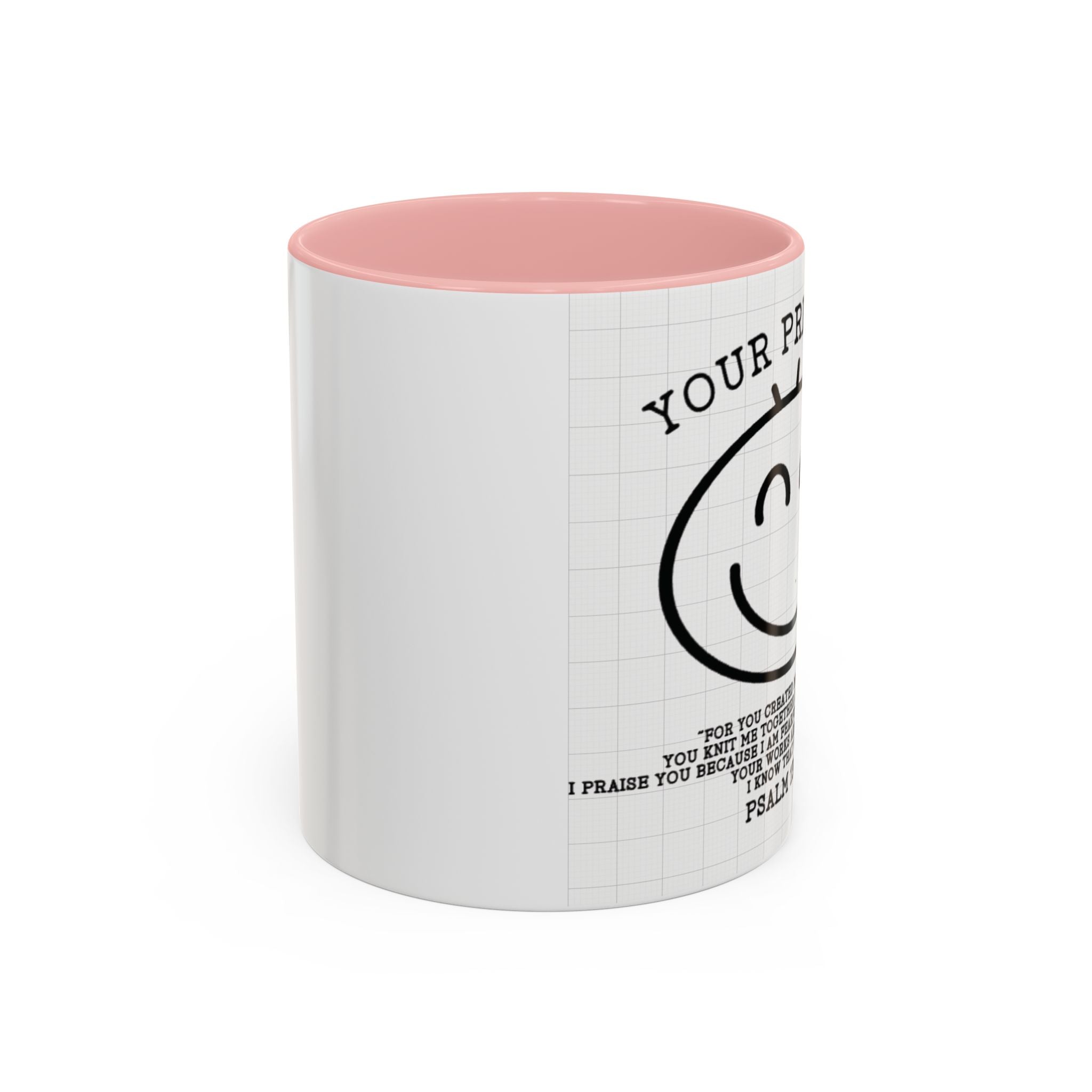Psalm 139 Christian Coffee Mug — Faith Gift for Women, Scripture Ceramic Cup (11oz/15oz)