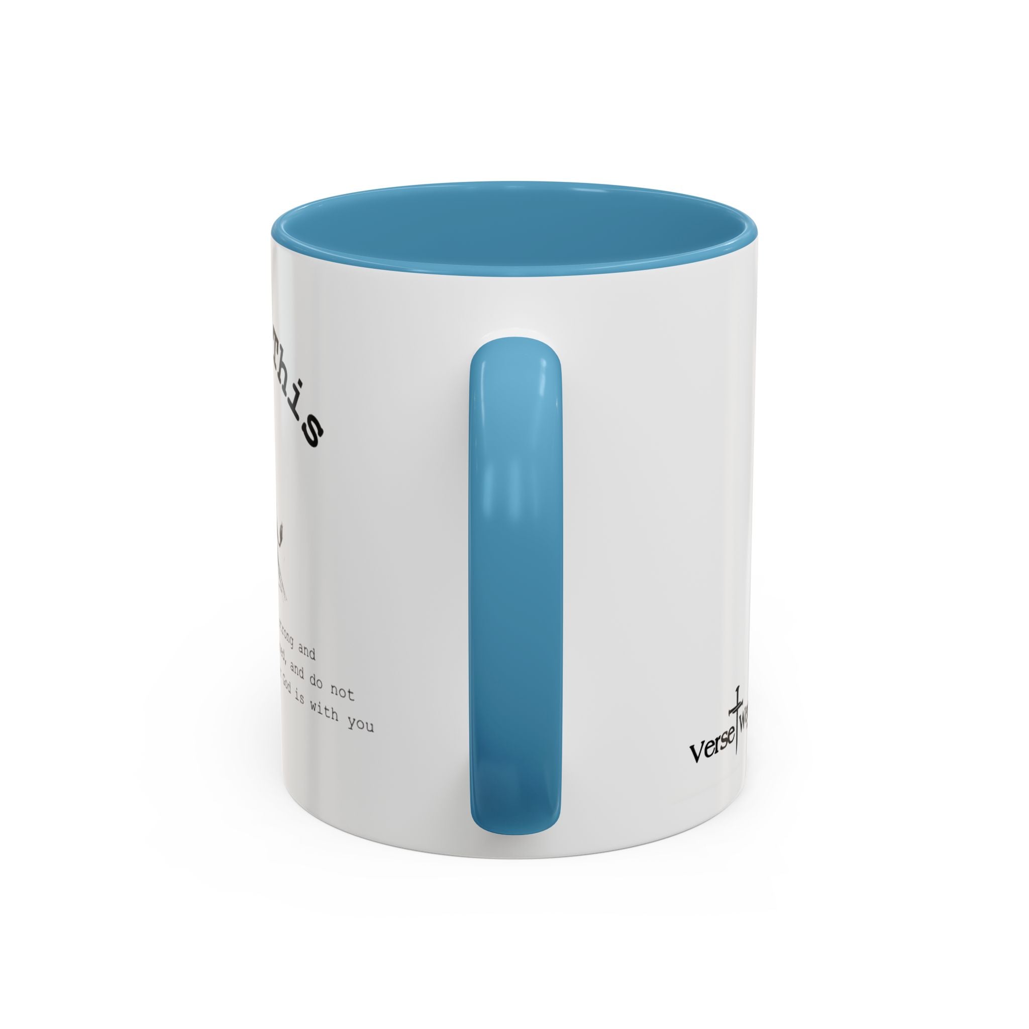 You Got This Lion Accent Mug — Christian Faith Gift, Joshua 1:9 Scripture Mug (11oz/15oz)