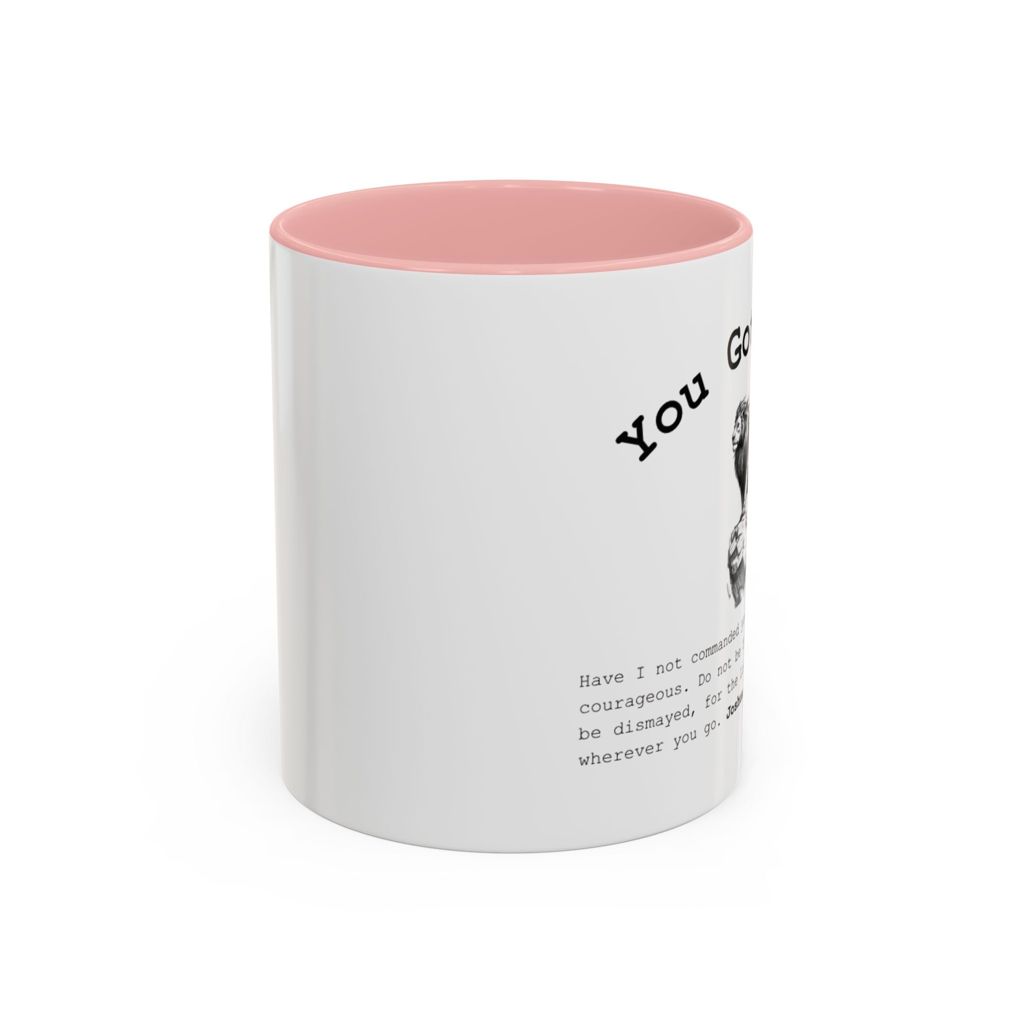 You Got This Lion Accent Mug — Christian Faith Gift, Joshua 1:9 Scripture Mug (11oz/15oz)