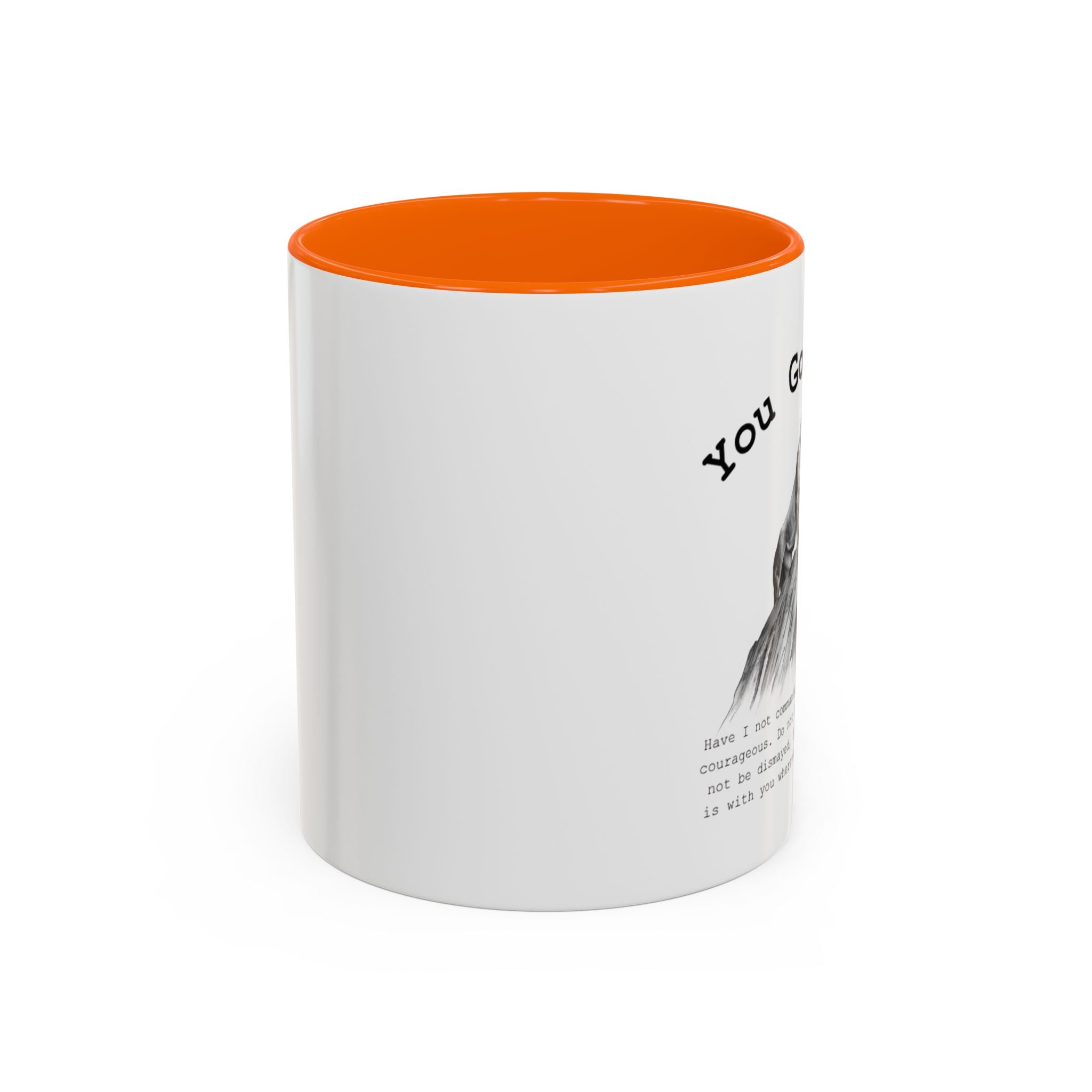 You Got This Lioness Accent Mug — Christian Gift for Her, Joshua 1:9 Faith Coffee Cup (11oz/15oz)
