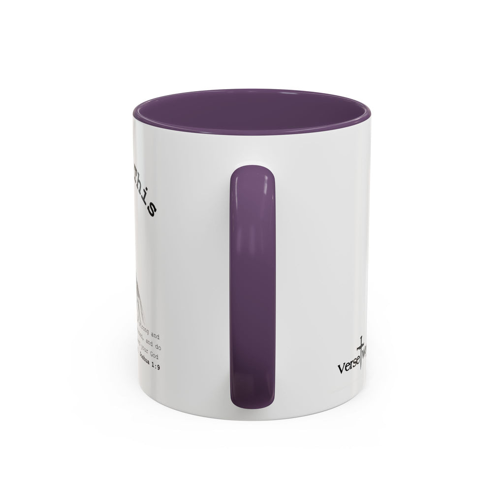 You Got This Lioness Accent Mug — Christian Gift for Her, Joshua 1:9 Faith Coffee Cup (11oz/15oz)