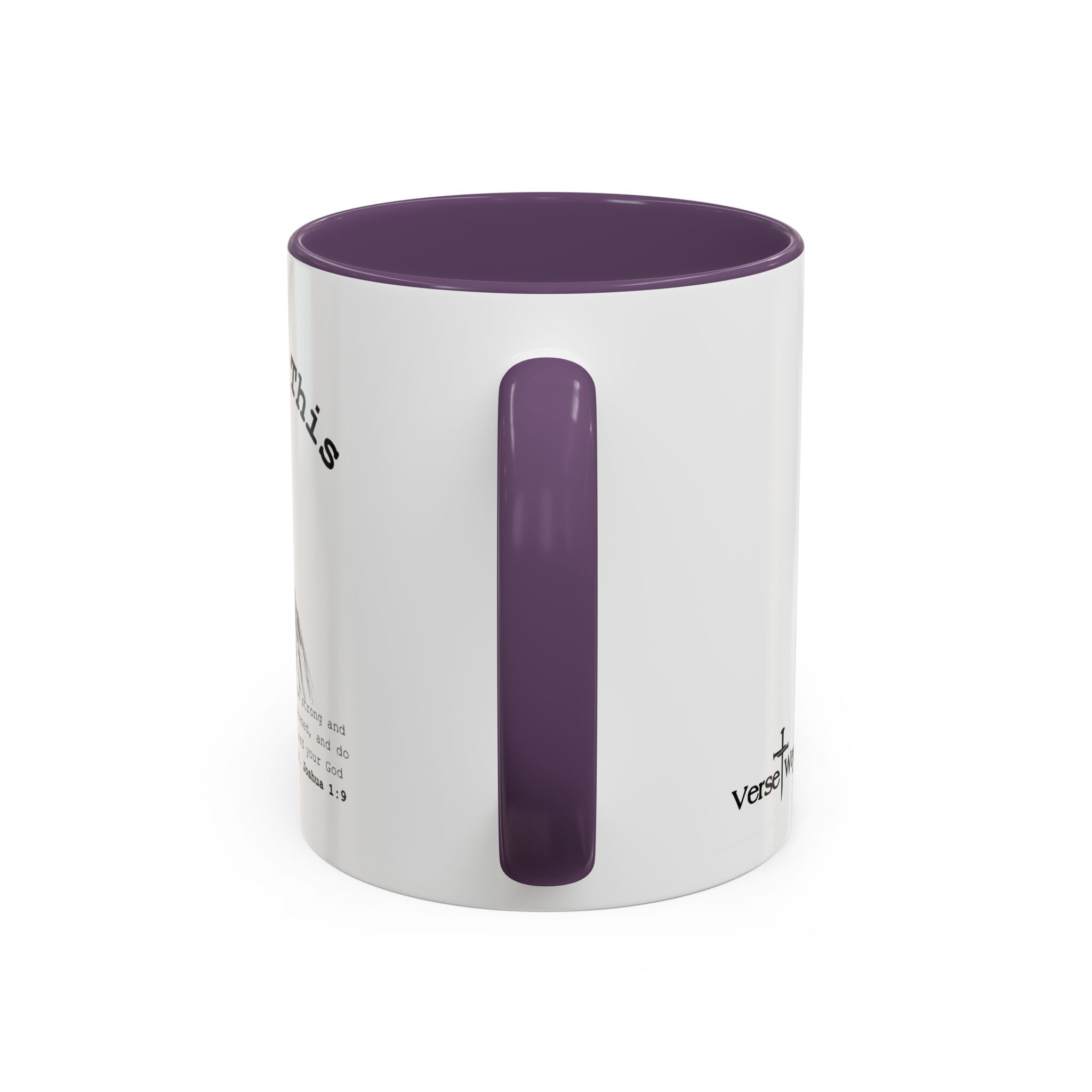You Got This Lioness Accent Mug — Christian Gift for Her, Joshua 1:9 Faith Coffee Cup (11oz/15oz)