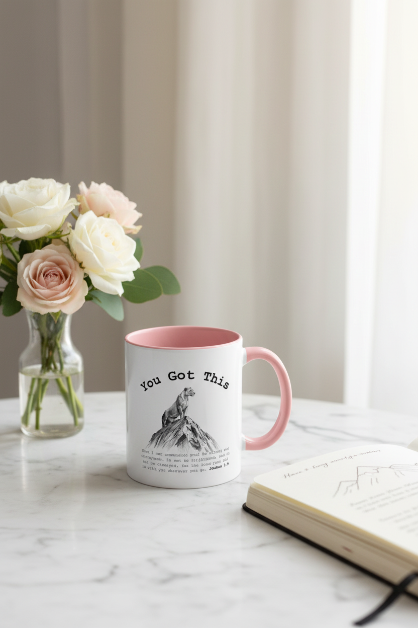Lioness Coffee Tea Mug Lifestyle